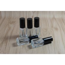 Glass bottle with nail polish cap and brush 3ml capacity empty nail polish bottle